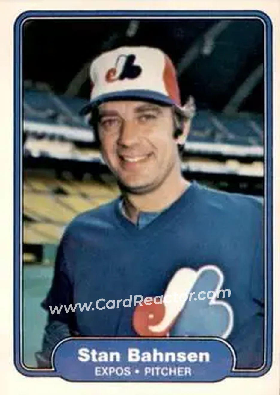 1982 Fleer #183 - Stan Bahnsen - Montreal Expos - Front 1982 Fleer #183 - Stan Bahnsen - Montreal Expos - Front