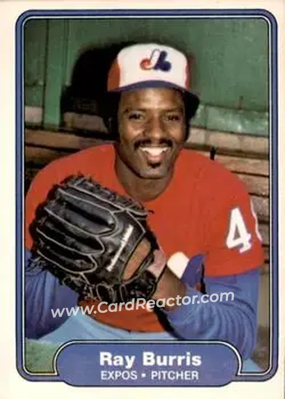 1982 Fleer #184 - Ray Burris - Montreal Expos - Front 1982 Fleer #184 - Ray Burris - Montreal Expos - Front