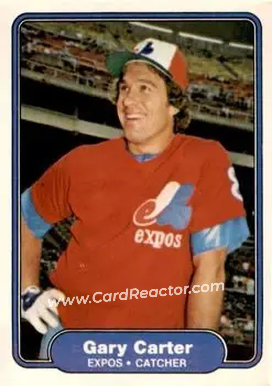 1982 Fleer #185 - Gary Carter - Montreal Expos - Front
