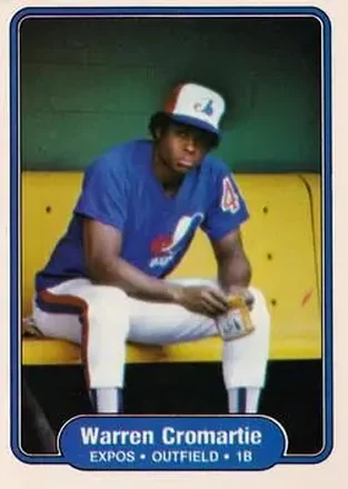 1982 Fleer #186 - Warren Cromartie - Montreal Expos