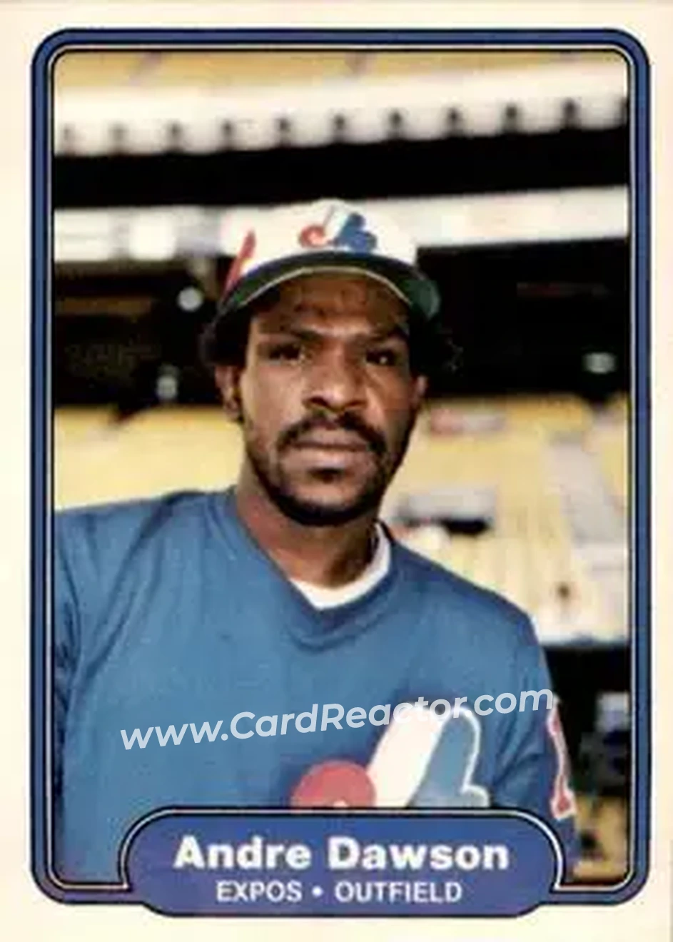 1982 Fleer #187 - Andre Dawson - Montreal Expos - Front