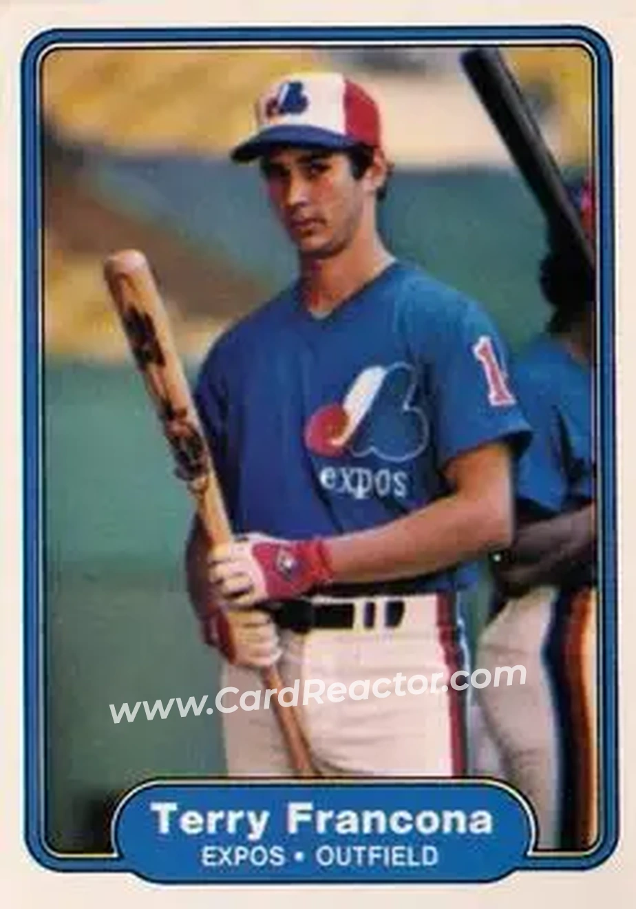 1982 Fleer #188 - Terry Francona - Montreal Expos - Front