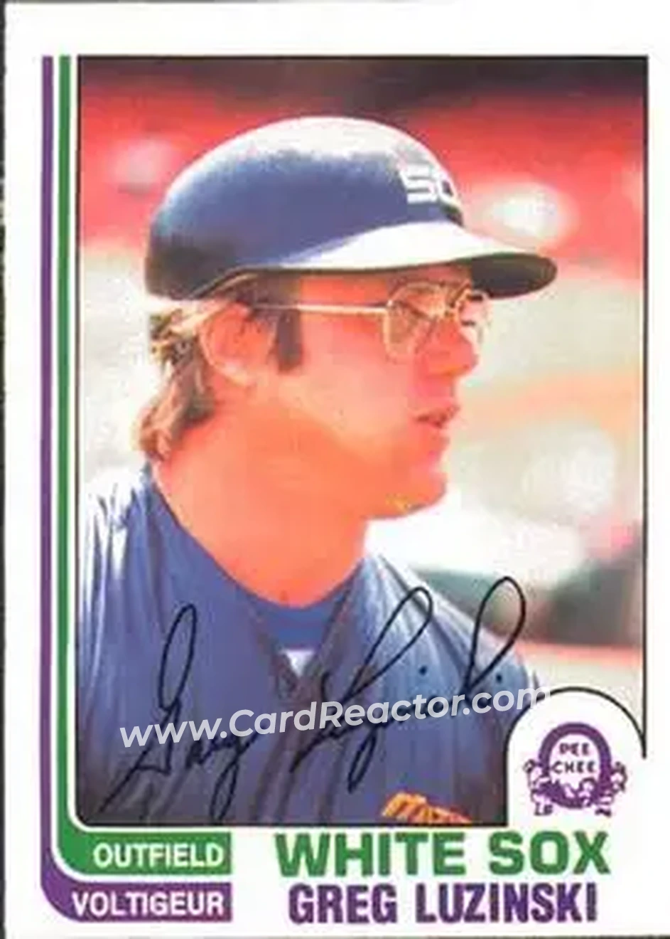 1982 O-Pee-Chee #152 - Greg Luzinski - Chicago White Sox - Front 1982 O-Pee-Chee #152 - Greg Luzinski - Chicago White Sox - Front