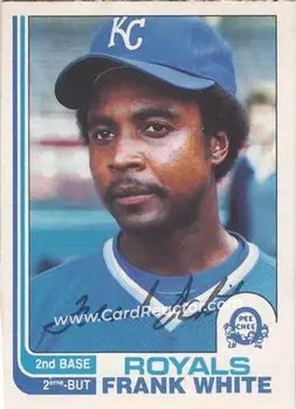 1982 O-Pee-Chee #156 - Frank White - Kansas City Royals - Front 1982 O-Pee-Chee #156 - Frank White - Kansas City Royals - Front