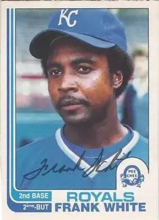 1982 O-Pee-Chee #156 - Frank White - Kansas City Royals