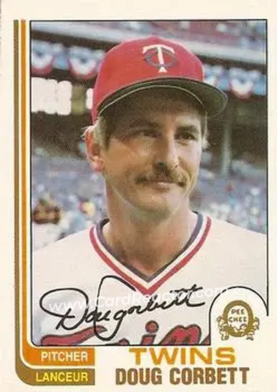 1982 O-Pee-Chee #157 - Doug Corbett - Minnesota Twins - Front