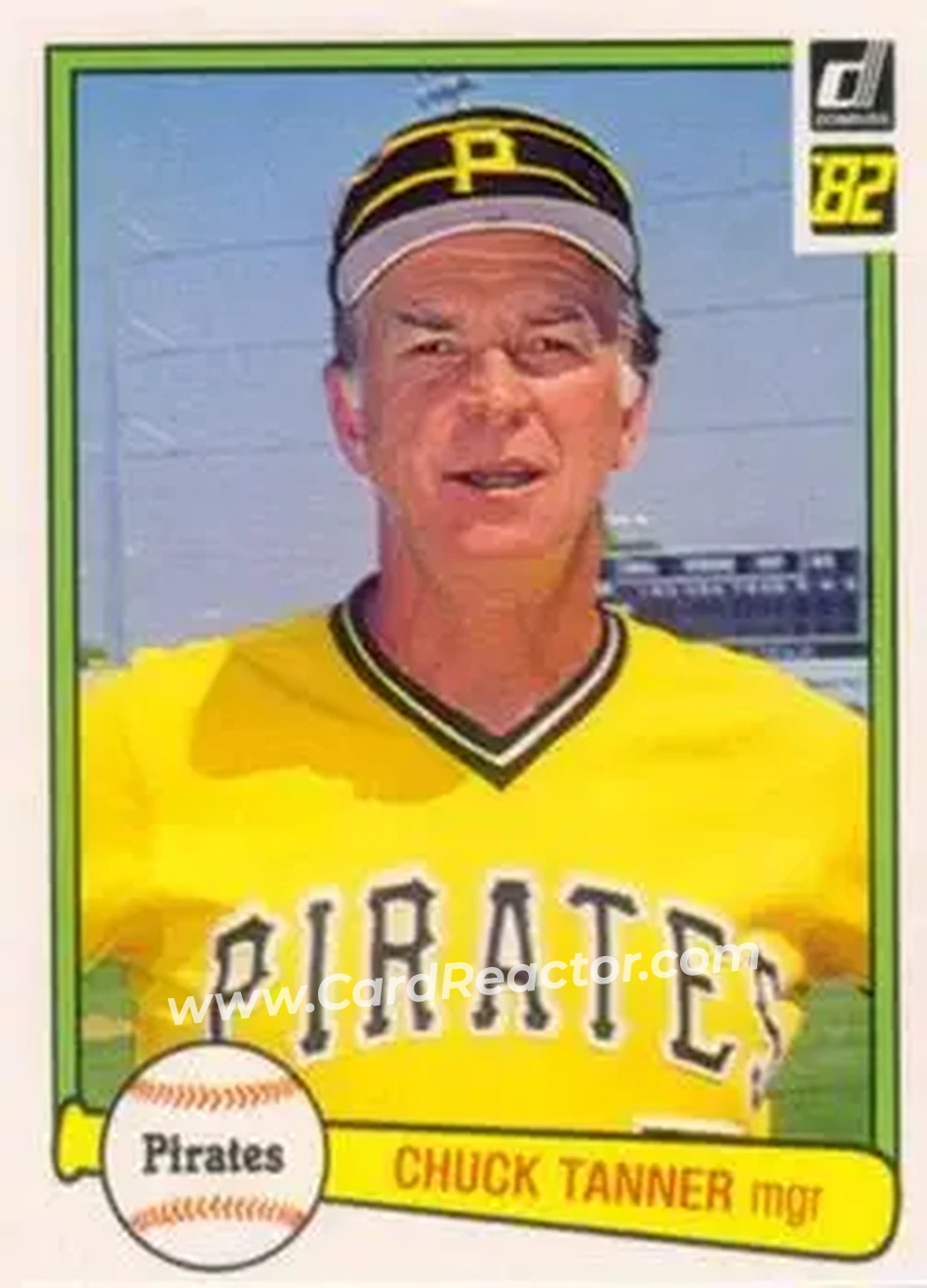 1982 Donruss #150 - Chuck Tanner - Pittsburgh Pirates - Front