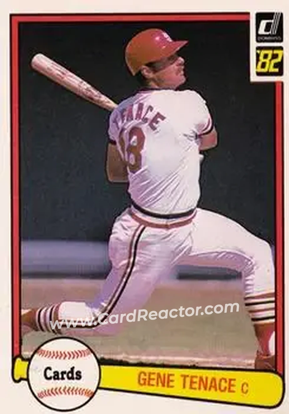 1982 Donruss #152 - Gene Tenace - St. Louis Cardinals - Front 1982 Donruss #152 - Gene Tenace - St. Louis Cardinals - Front