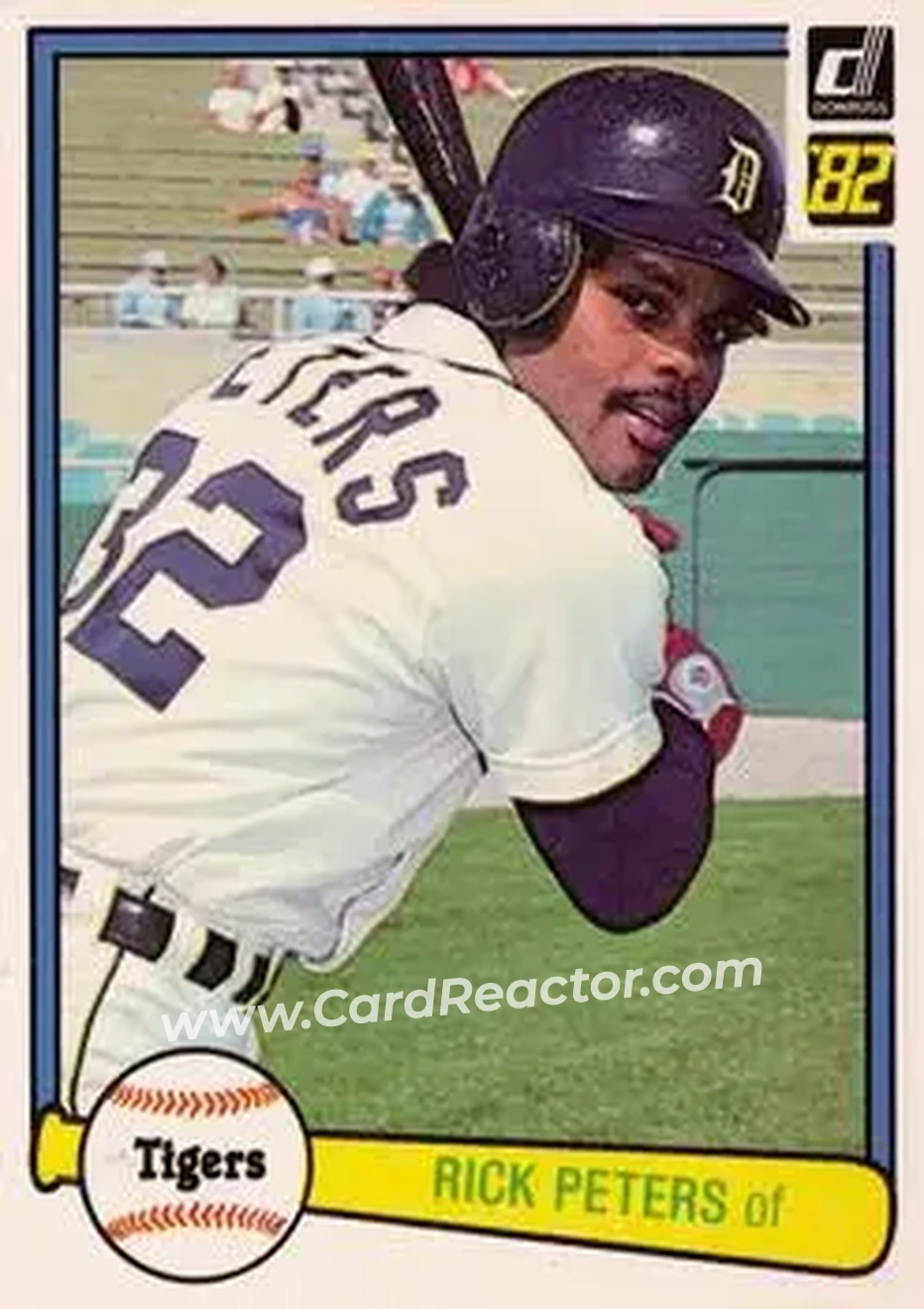 1982 Donruss #155 - Rick Peters - Detroit Tigers - Front