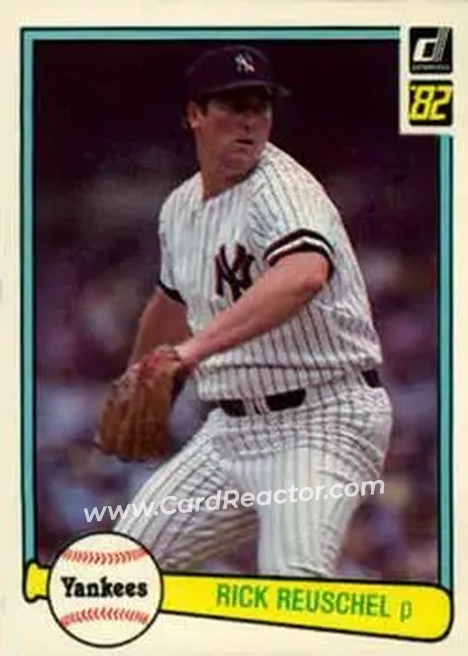 1982 Donruss #157 - Rick Reuschel - New York Yankees - Front
