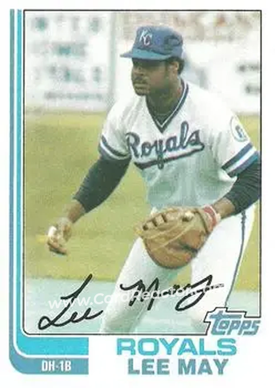 1982 Topps #132 - Lee May - Kansas City Royals - Front