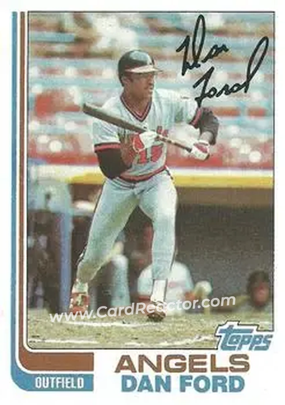 1982 Topps #134 - Dan Ford - California Angels - Front
