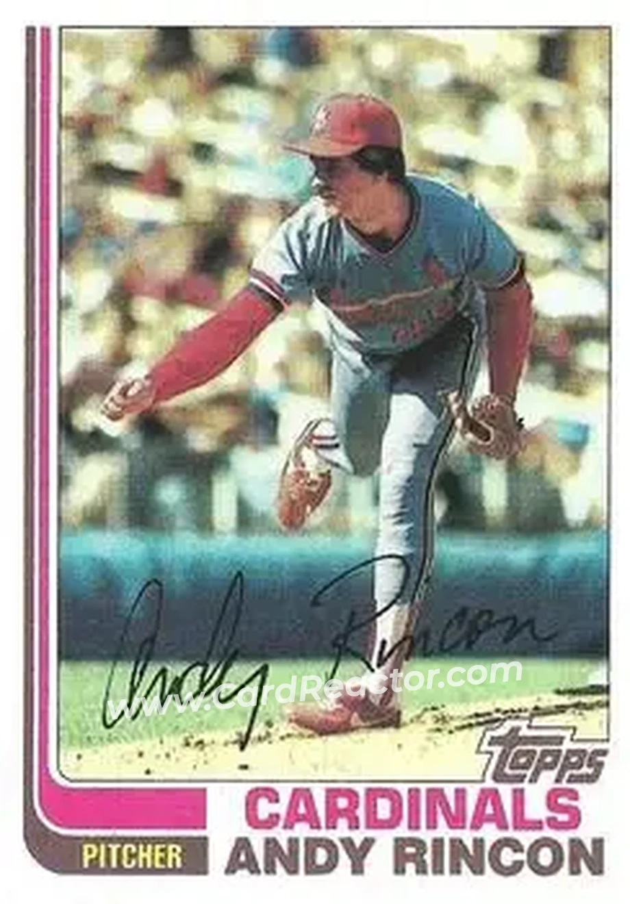 1982 Topps #135 - Andy Rincon - St. Louis Cardinals - Front