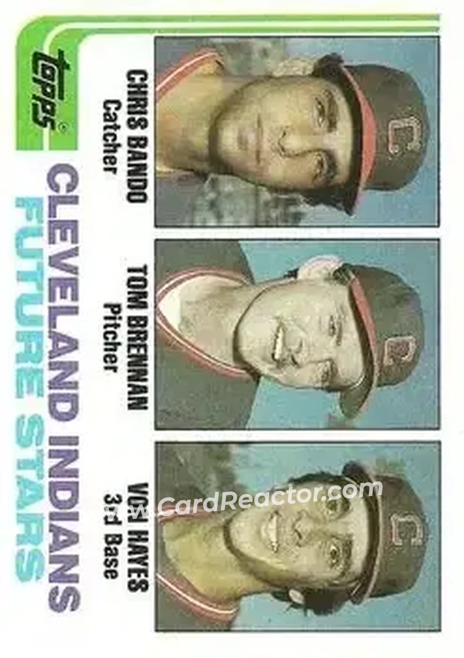 1982 Topps #141 - Card #141 - Cleveland Indians - Front