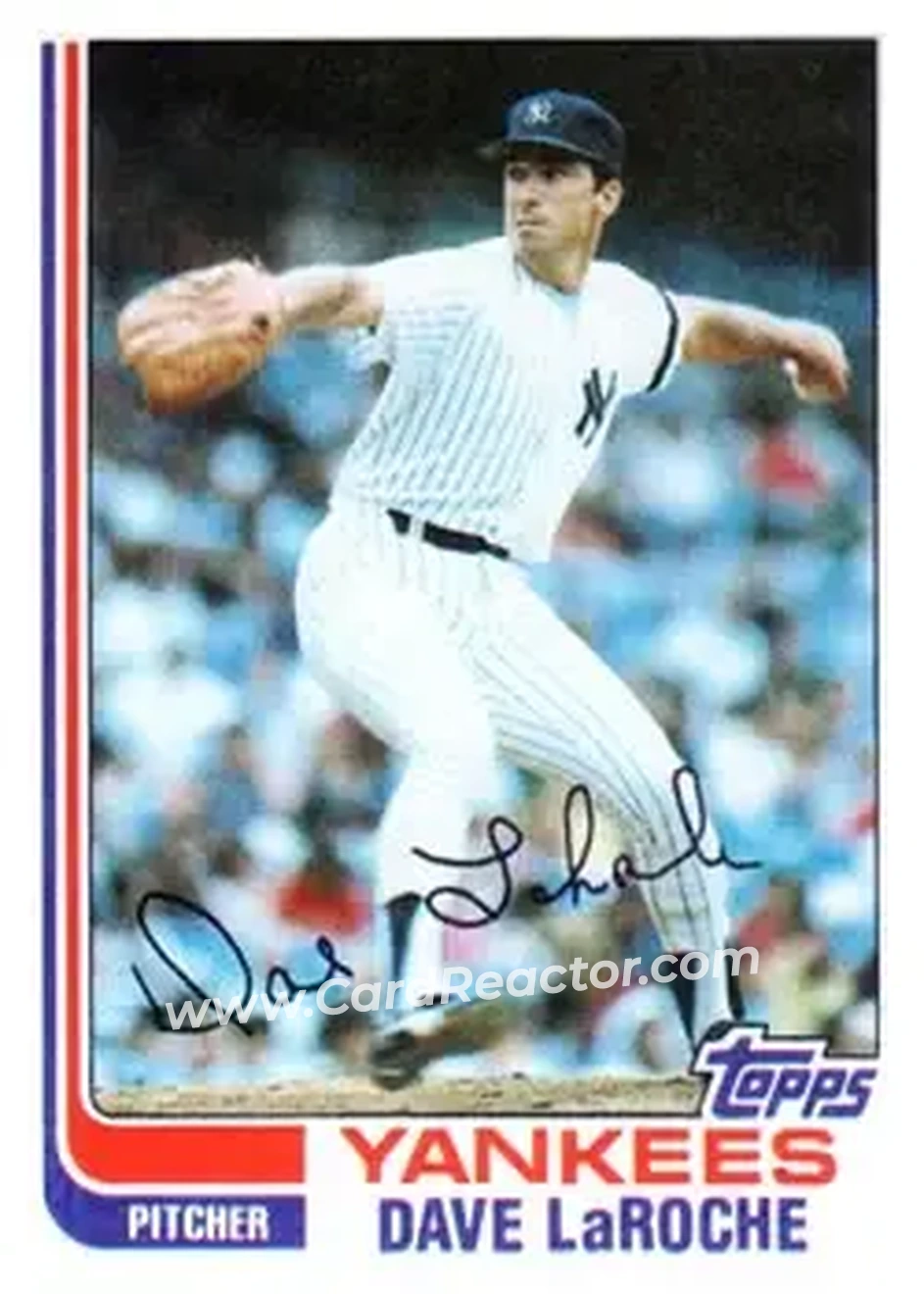 1982 Topps #142 - Dave LaRoche - New York Yankees - Front