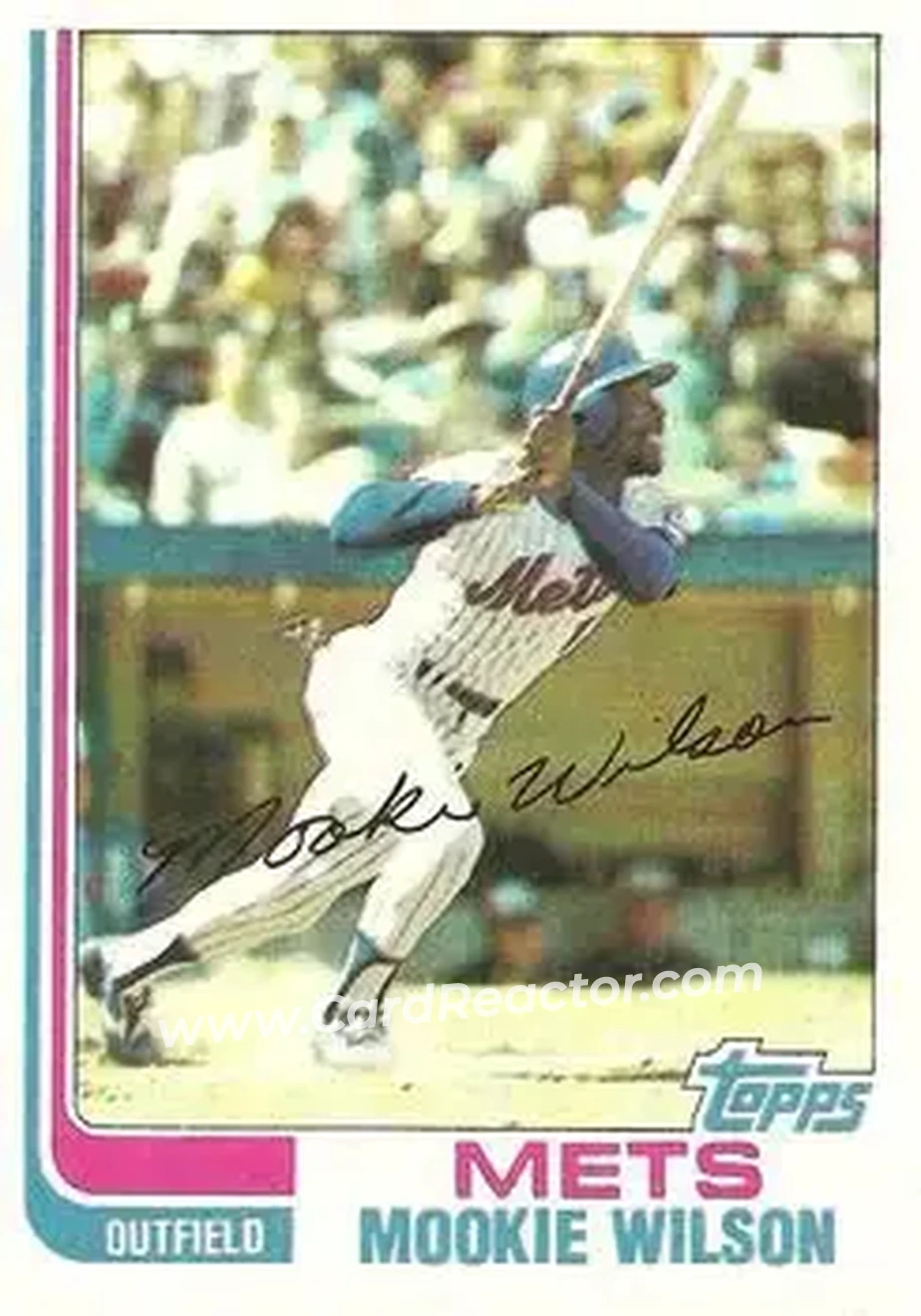 1982 Topps #143 - Mookie Wilson - New York Mets - Front 1982 Topps #143 - Mookie Wilson - New York Mets - Front