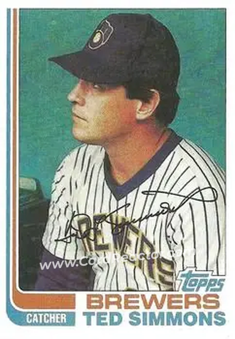 1982 Topps #150 - Ted Simmons - Milwaukee Brewers - Front