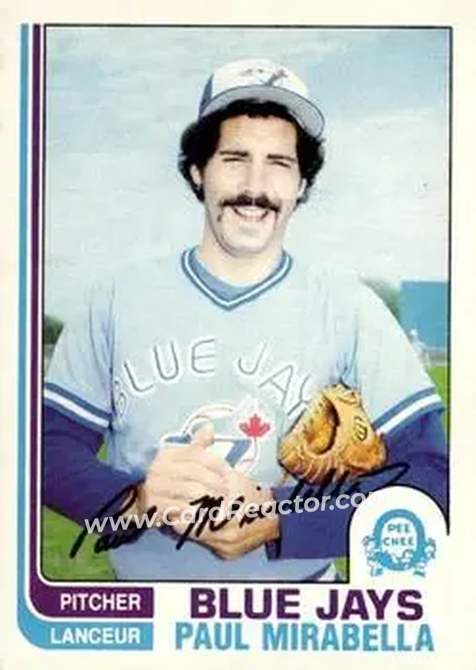 1982 O-Pee-Chee #163 - Paul Mirabella - Toronto Blue Jays - Front