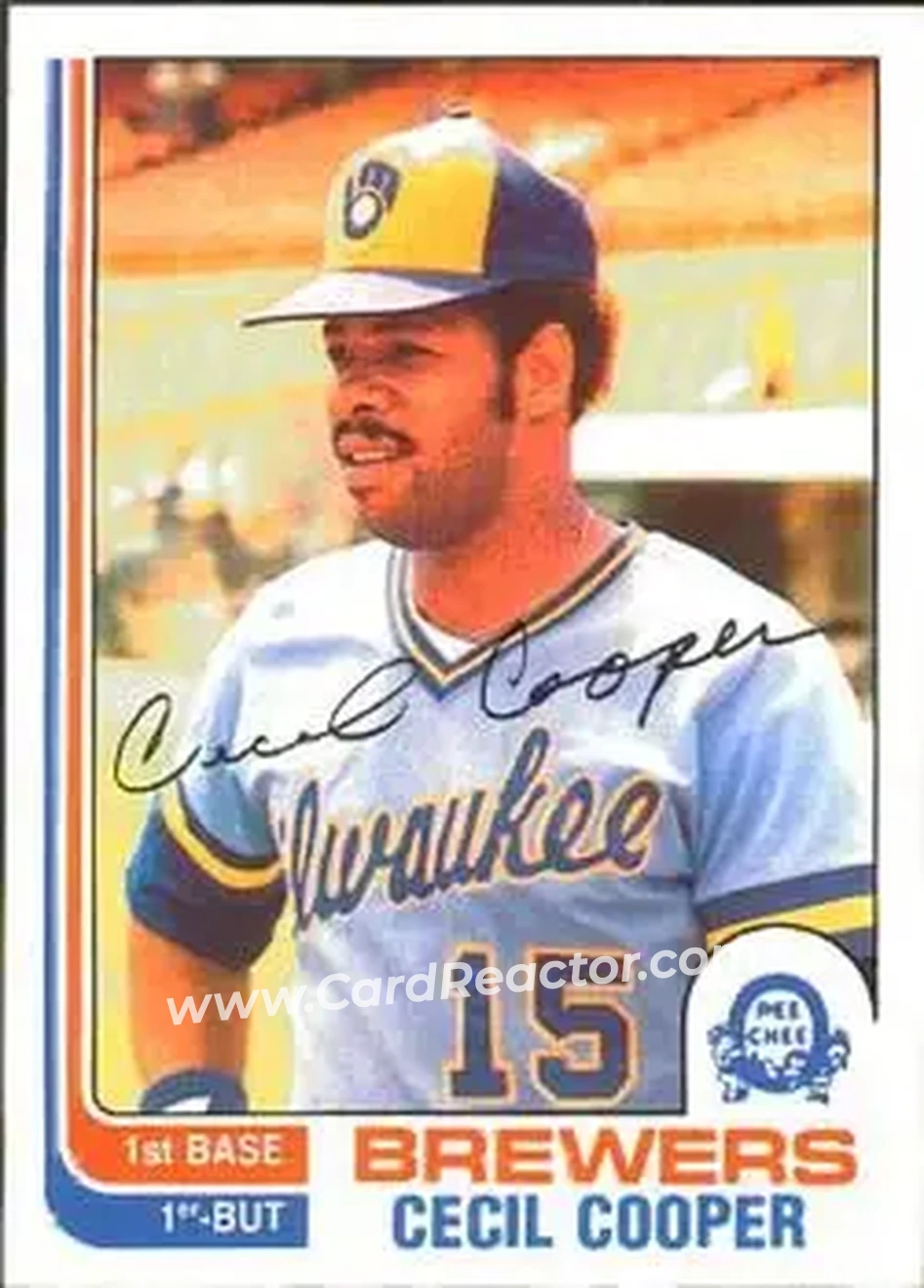 1982 O-Pee-Chee #167 - Cecil Cooper - Milwaukee Brewers - Front