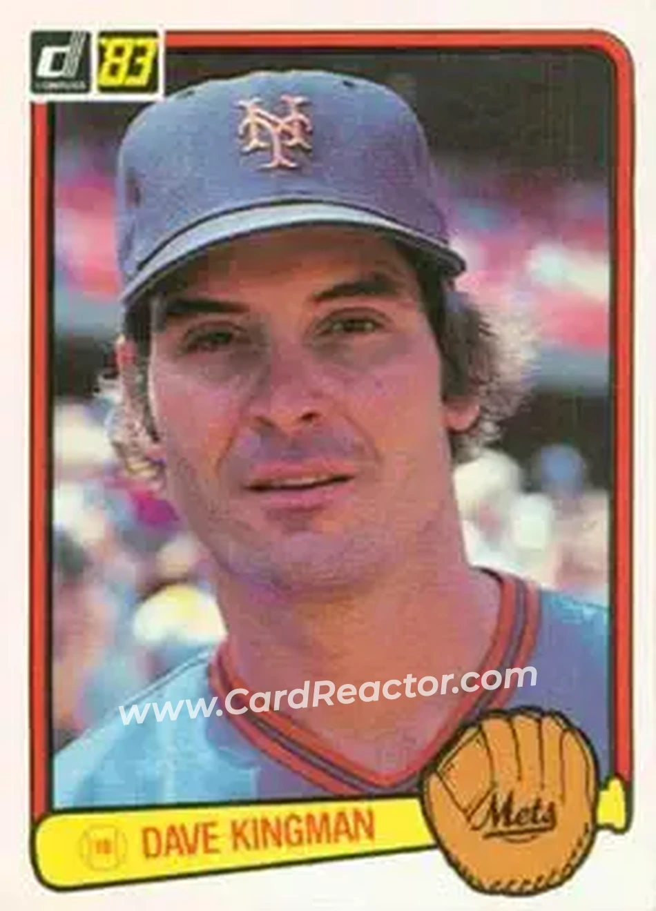 1983 Donruss #301 - Dave Kingman - New York Mets - Front 1983 Donruss #301 - Dave Kingman - New York Mets - Front