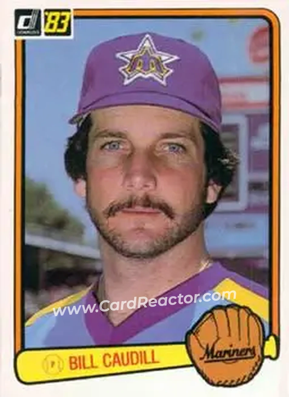 1983 Donruss #302 - Bill Caudill - Seattle Mariners - Front