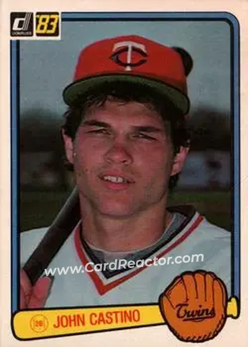 1983 Donruss #303 - John Castino - Minnesota Twins - Front