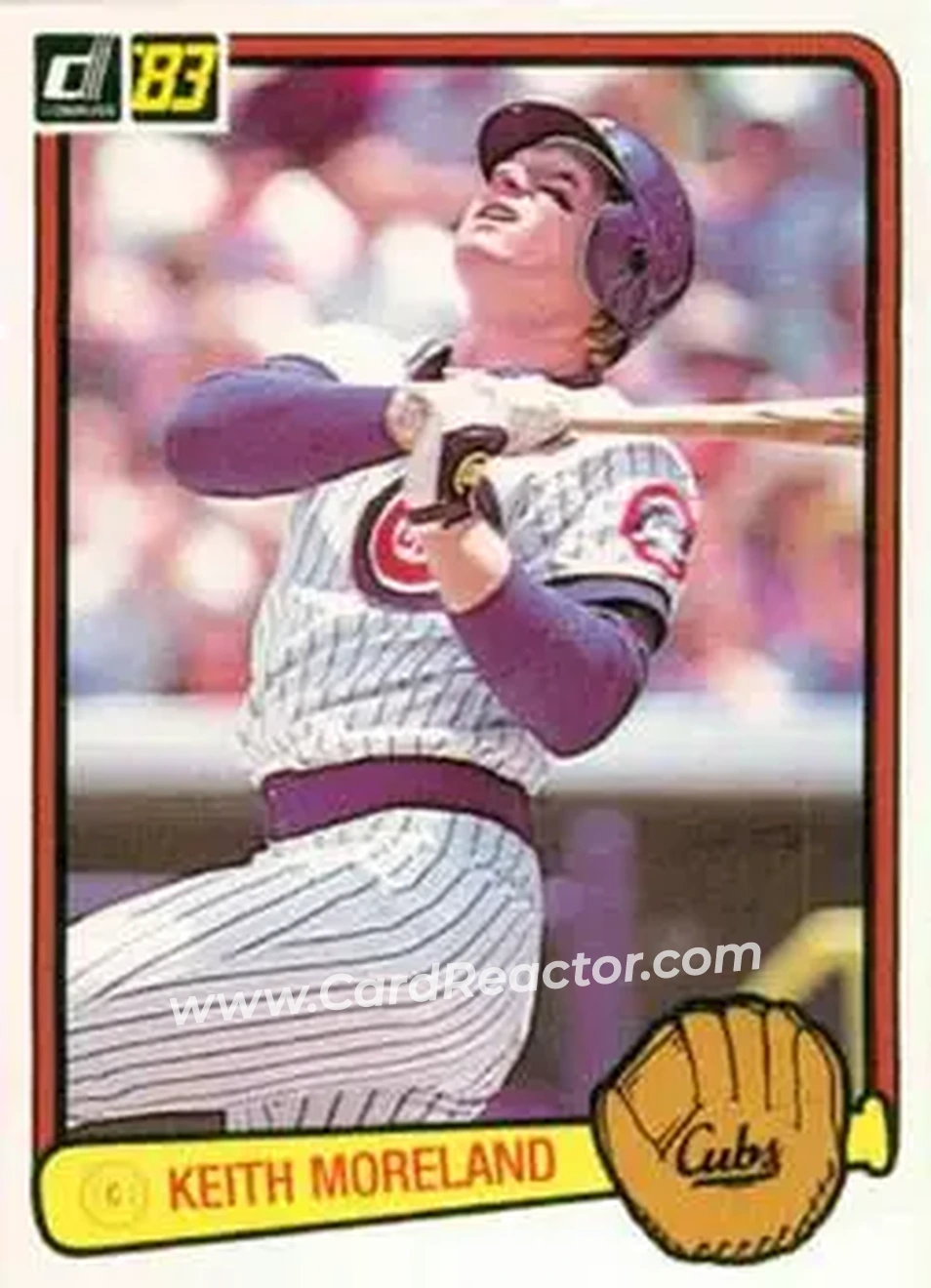 1983 Donruss #309 - Keith Moreland - Chicago Cubs - Front