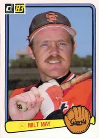 1983 Donruss #312 - Milt May - San Francisco Giants