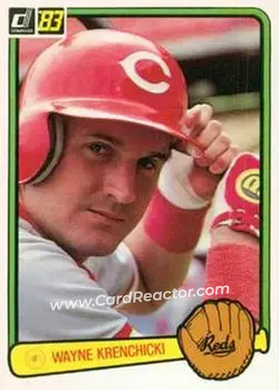 1983 Donruss #314 - Wayne Krenchicki - Cincinnati Reds - Front