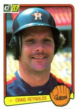 1983 Donruss #317 - Craig Reynolds - Houston Astros 1983 Donruss #317 - Craig Reynolds - Houston Astros