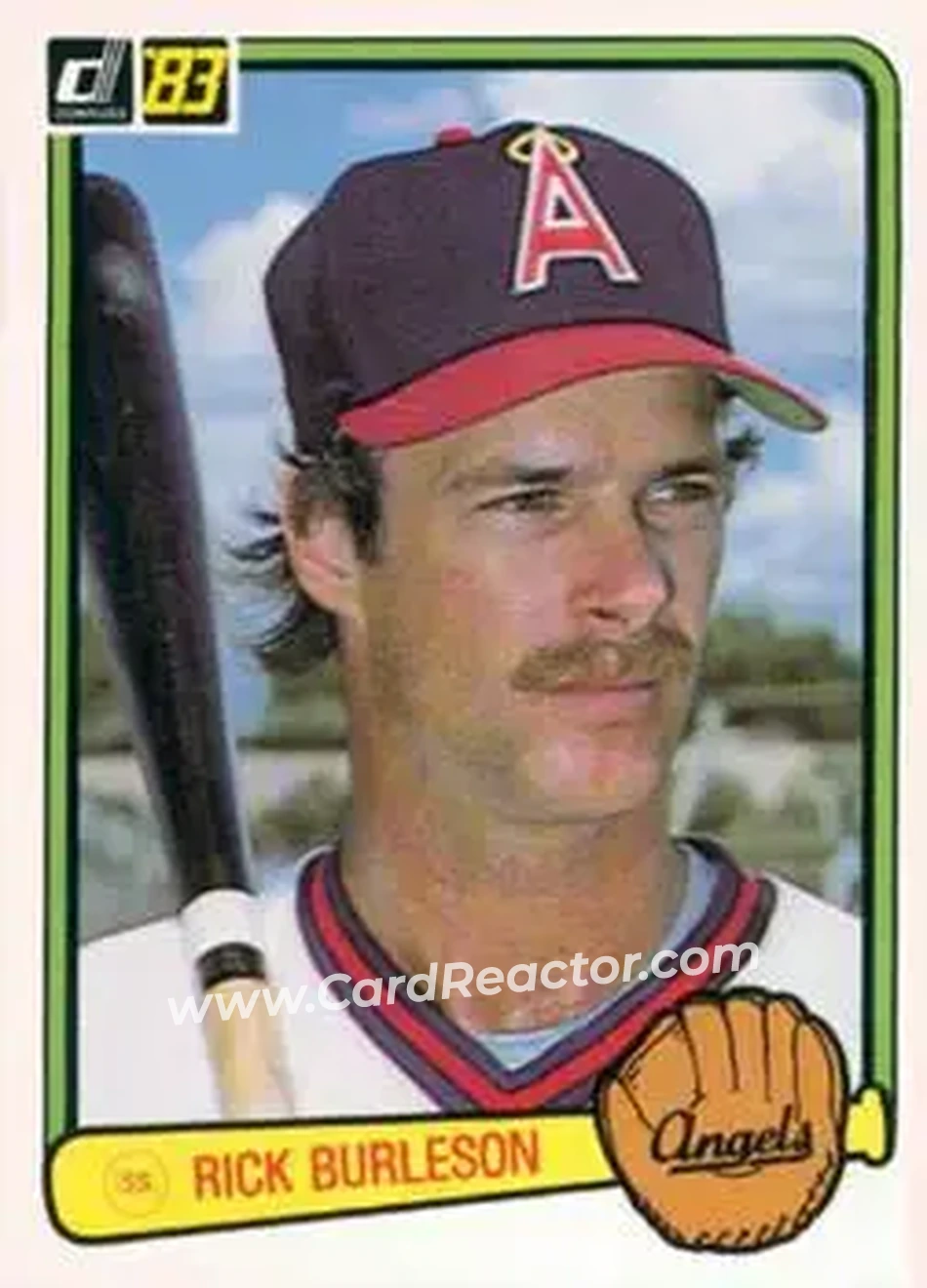 1983 Donruss #318 - Rick Burleson - California Angels - Front