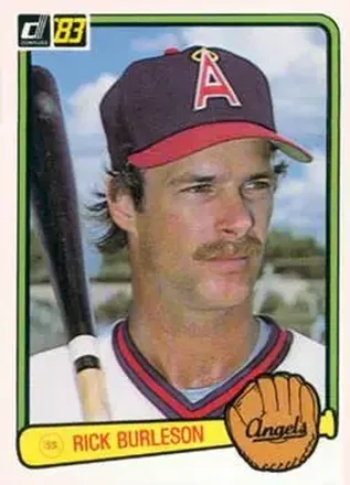 1983 Donruss #318 - Rick Burleson - California Angels