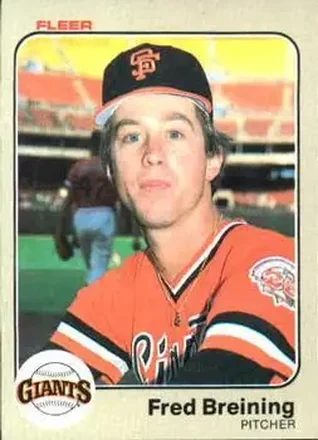 1983 Fleer #254 - Fred Breining - San Francisco Giants