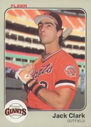 1983 Fleer #256 - Jack Clark - San Francisco Giants