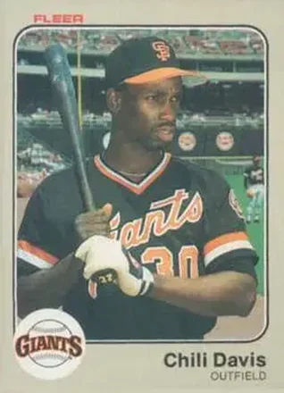 1983 Fleer #257 - Chili Davis - San Francisco Giants