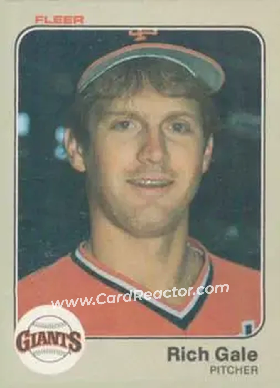 1983 Fleer #260 - Rich Gale - San Francisco Giants - Front