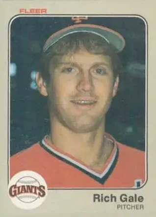 1983 Fleer #260 - Rich Gale - San Francisco Giants 1983 Fleer #260 - Rich Gale - San Francisco Giants