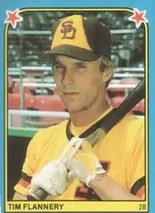 1983 Fleer Star Stickers #226 - Tim Flannery - San Diego Padres
