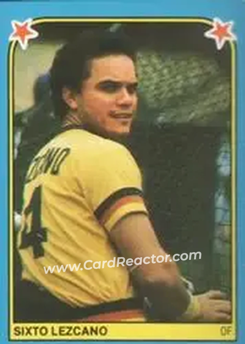 1983 Fleer Star Stickers #229 - Sixto Lezcano - San Diego Padres - Front