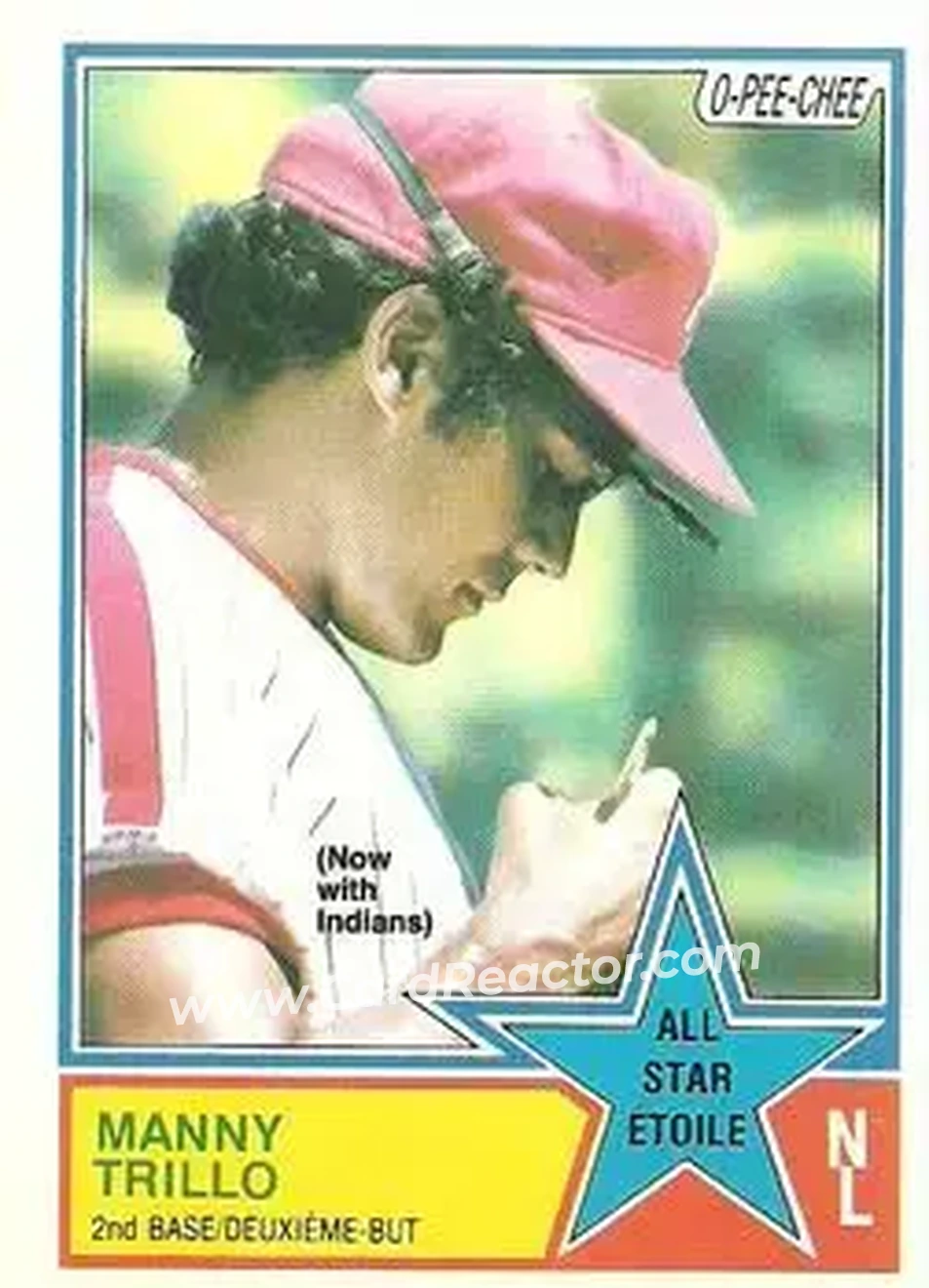 1983 O-Pee-Chee #174 - Manny Trillo - Cleveland Indians - Front