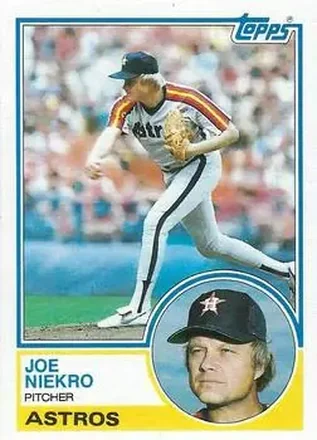 1983 Topps #221 - Joe Niekro - Houston Astros