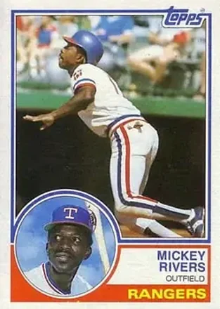 1983 Topps #224 - Mickey Rivers - Texas Rangers 1983 Topps #224 - Mickey Rivers - Texas Rangers