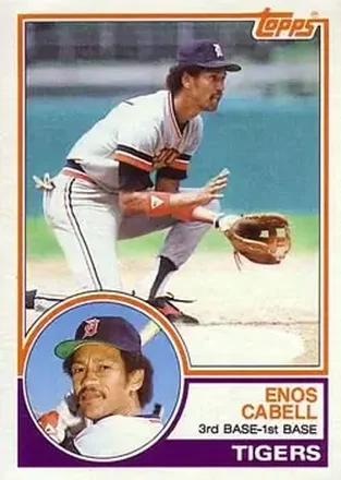 1983 Topps #225 - Enos Cabell - Detroit Tigers