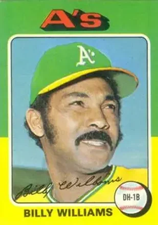 1975 Topps #545 - Billy Williams - Oakland Athletics