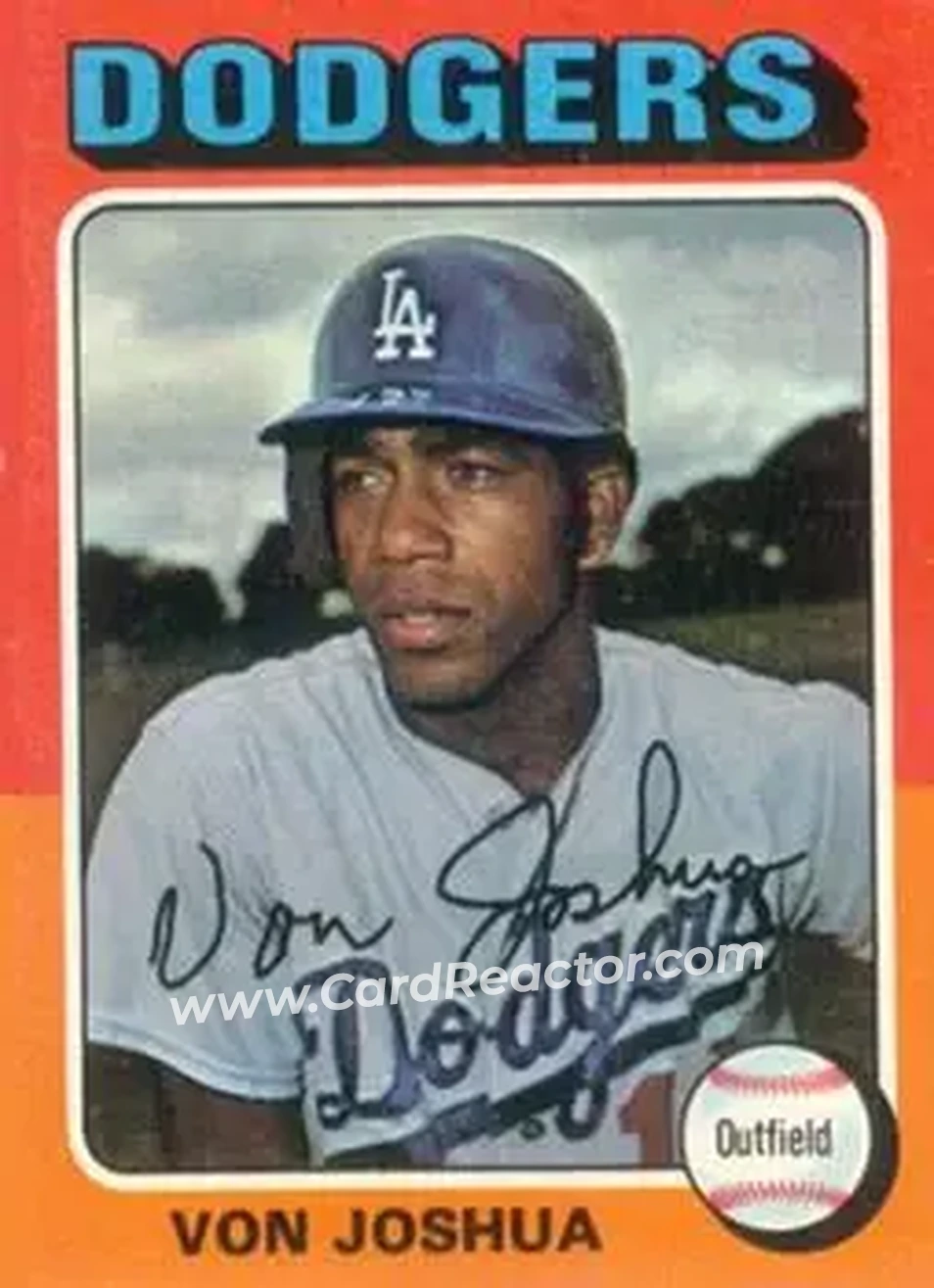 1975 Topps #547 - Von Joshua - Los Angeles Dodgers - Front