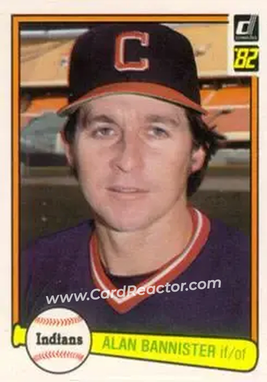 1982 Donruss #159 - Alan Bannister - Cleveland Indians - Front