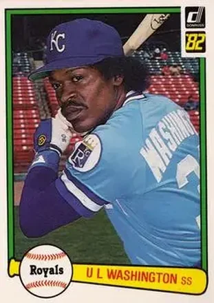 1982 Donruss #160 - U.L. Washington - Kansas City Royals 1982 Donruss #160 - U.L. Washington - Kansas City Royals