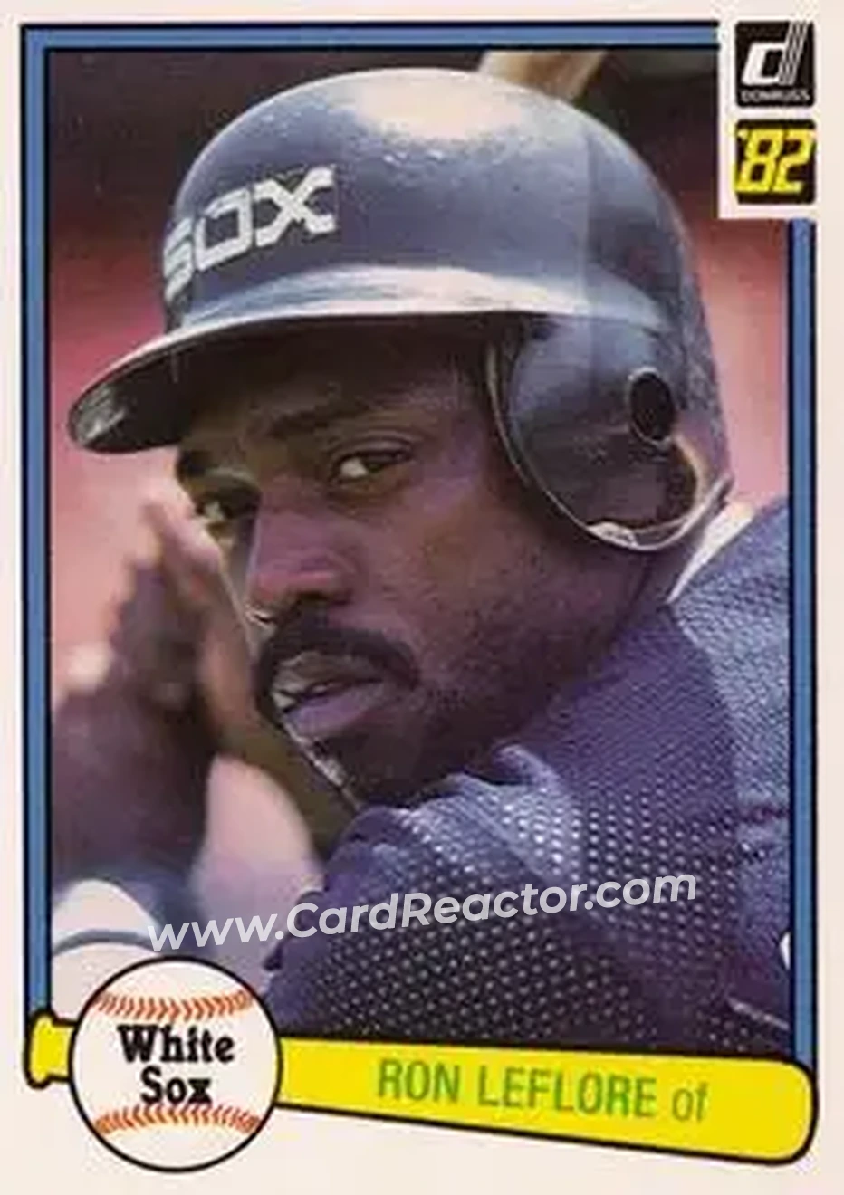 1982 Donruss #165 - Ron LeFlore - Chicago White Sox - Front 1982 Donruss #165 - Ron LeFlore - Chicago White Sox - Front