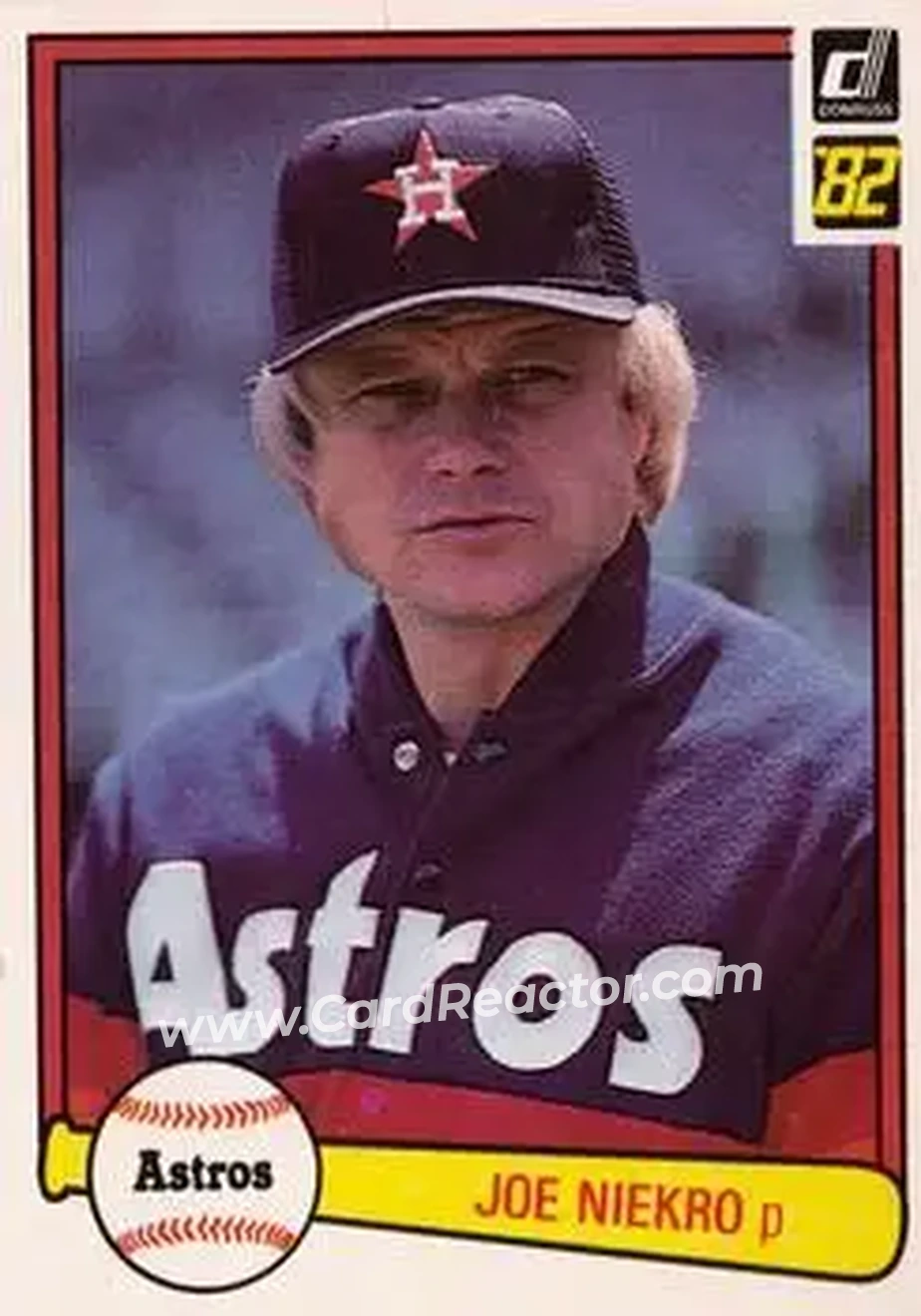 1982 Donruss #167 - Joe Niekro - Houston Astros - Front
