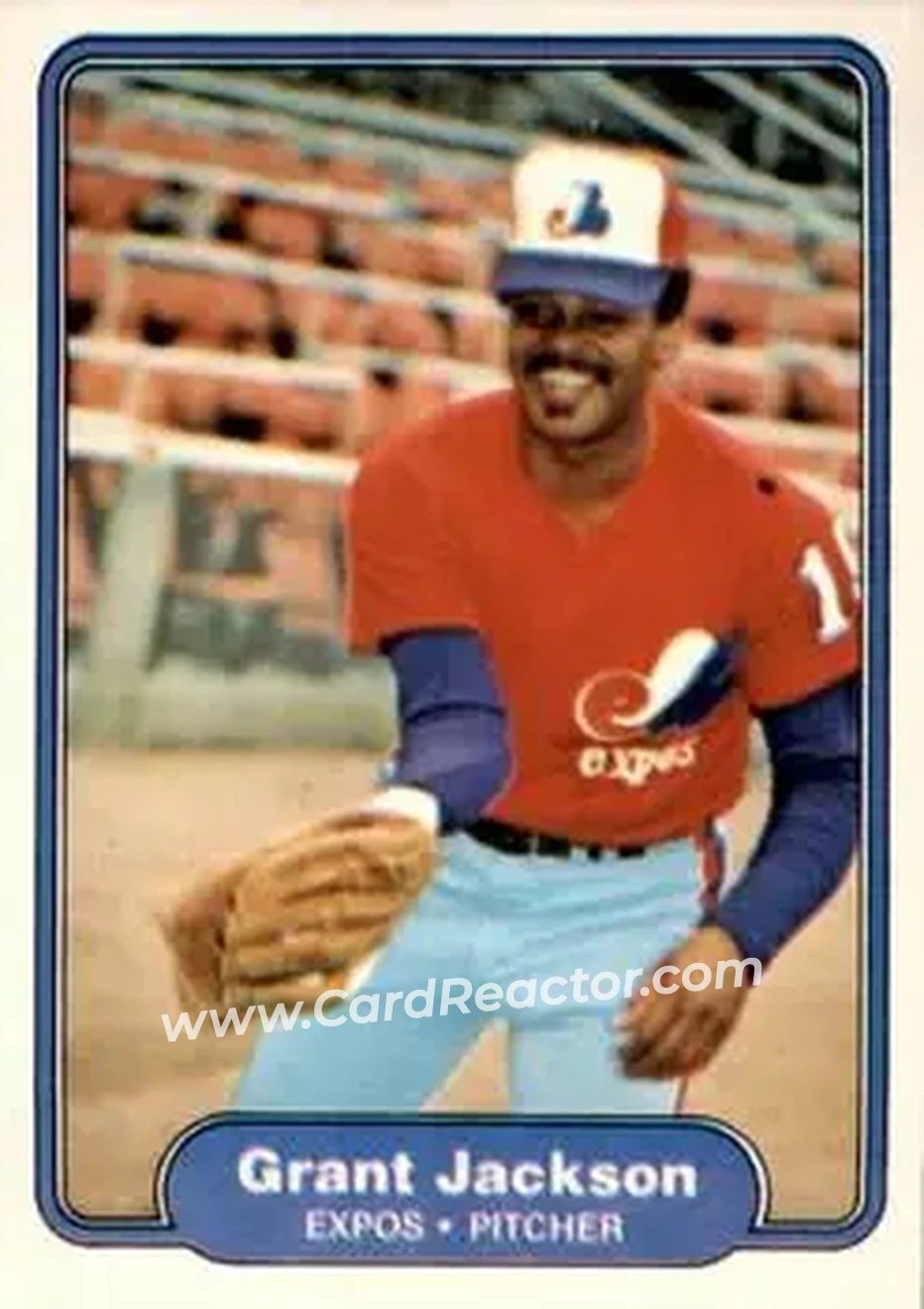 1982 Fleer #191 - Grant Jackson - Montreal Expos - Front